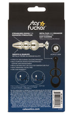 Star Fucker Beaded Plug With Stretchy Black Silicone Dual Enhancer and Silver Metal Probe > Anal Range > Prostate Plugs