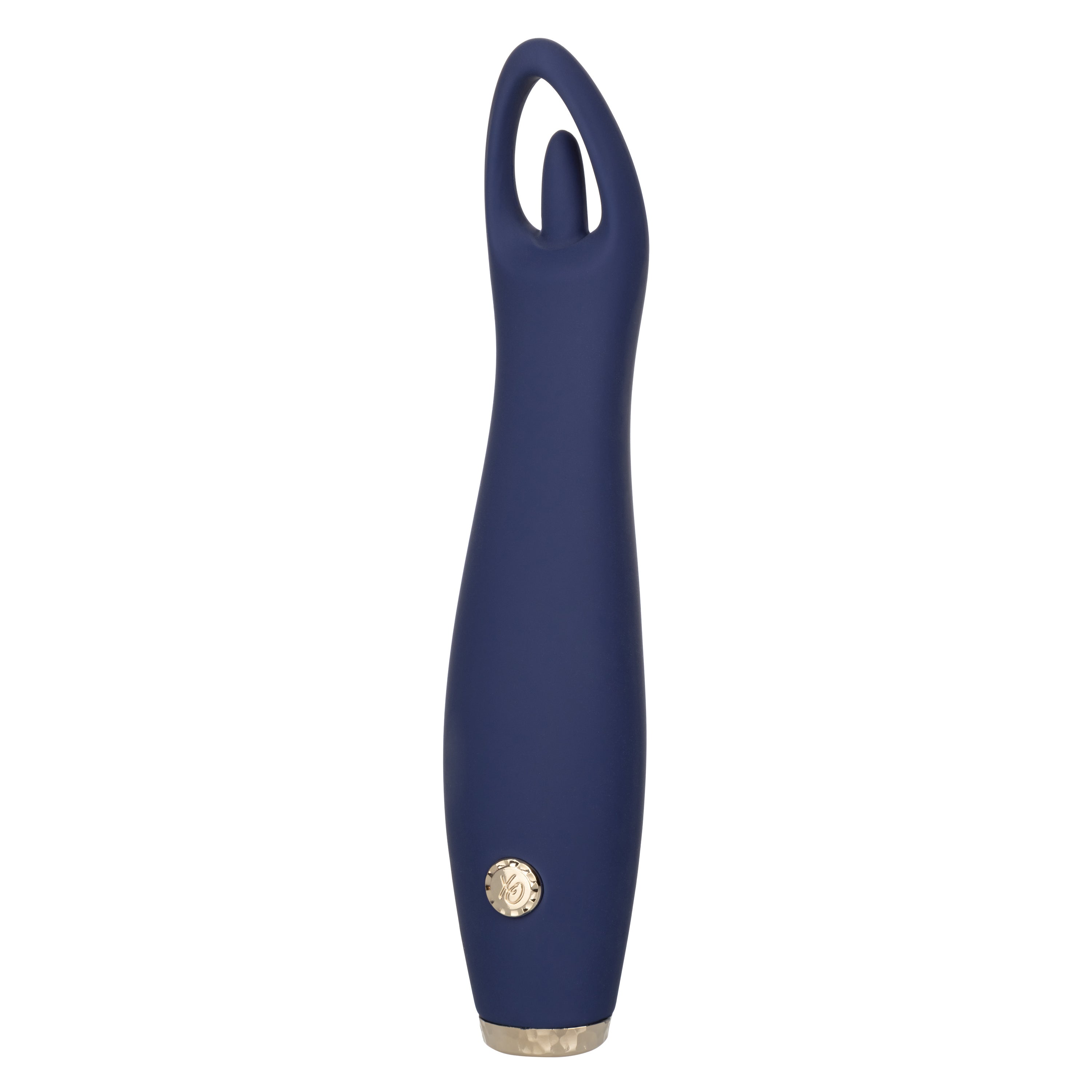 Chic Jasmine Navy Blue 6.25 Inch Dual Motor Silicone Vibrator with 10 Speeds and Rechargeable > Vibrators > Standard Vibrators