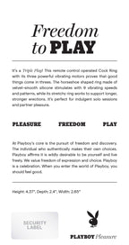 Playboy Pleasure Triple Play Vibrating Cock Ring > Cock Ring > Vibrating