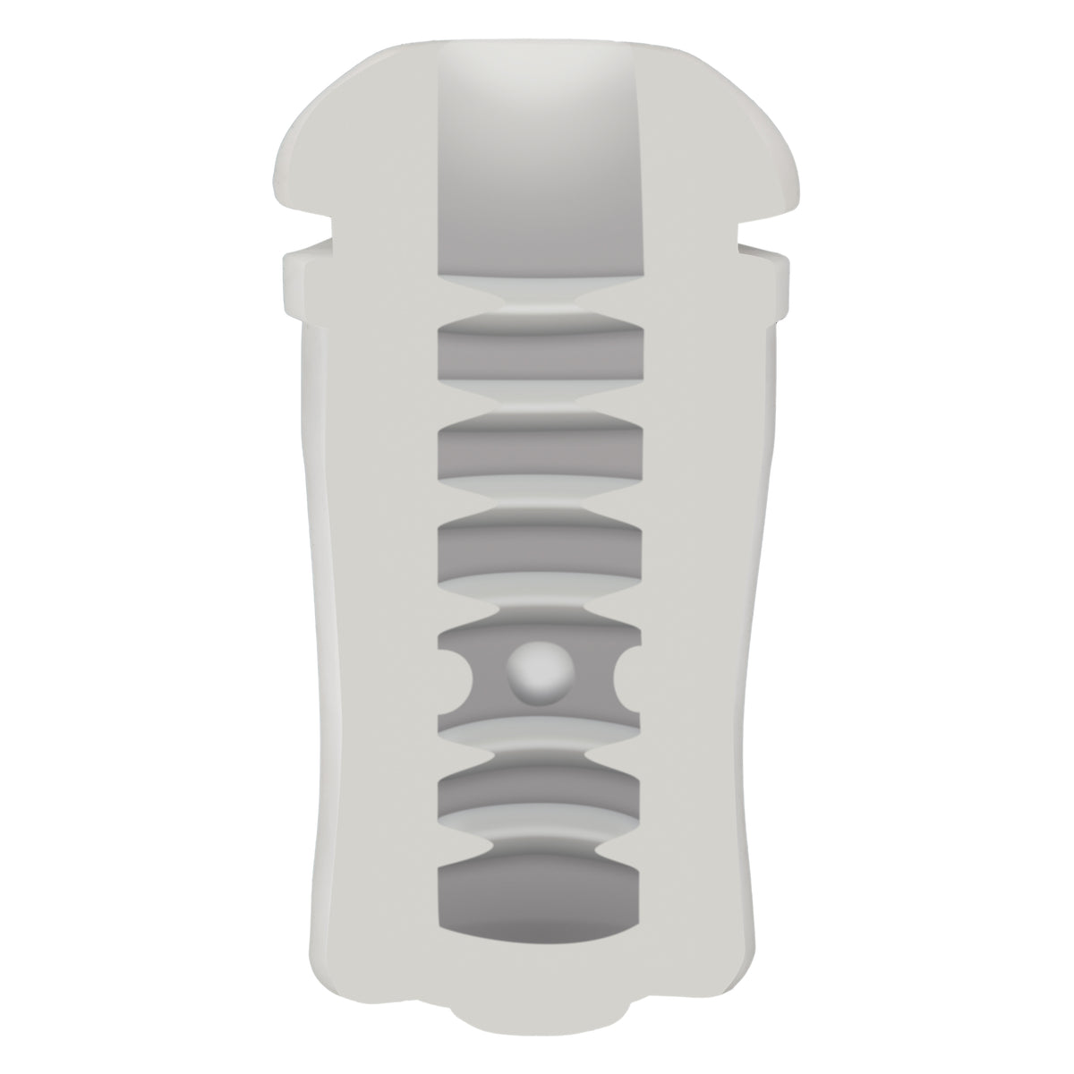 Optimum Power Pulsar Stroker Black Vibrating Masturbator with Suction and Textured Sleeve