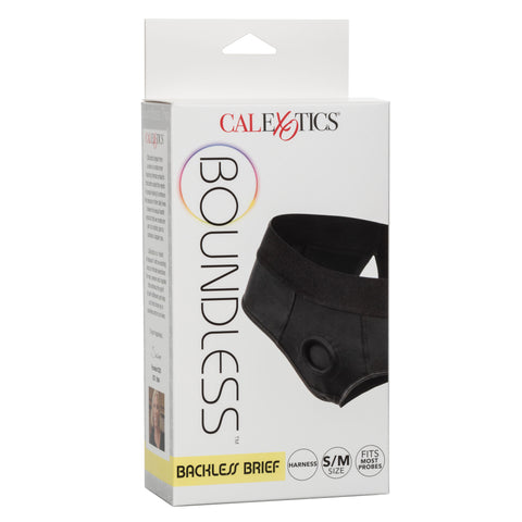 Boundless Backless Brief Harness Black S/M Erotic Clothing Harnesses & Strap-Ons