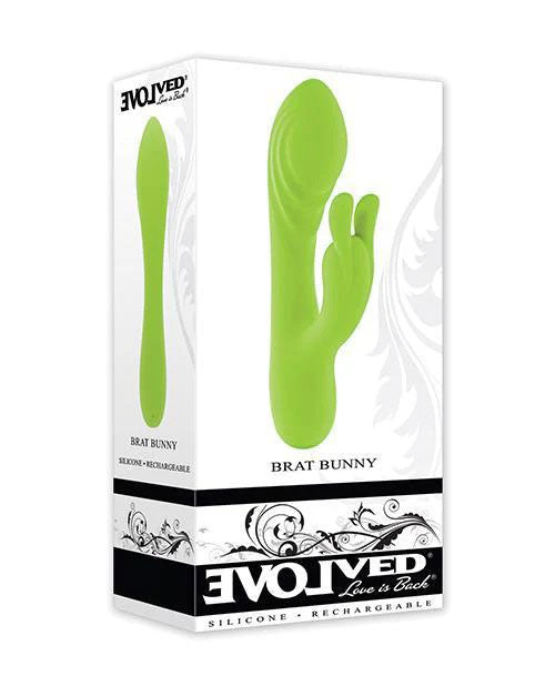 Brat Bunny (Green) – Electric Dual Motor Rabbit Vibrator VIBRATORS-RABBIT