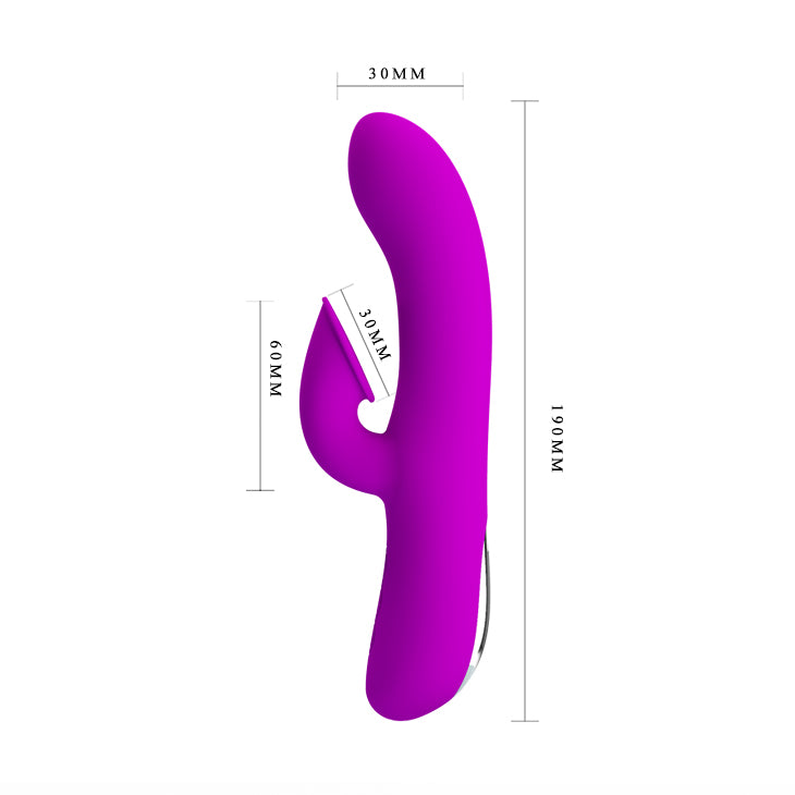 Rechargeable Anthony – Silicone Clit Suction Rabbit Vibrator With Curved Shaft And Thicker Tip > Vibrators > Ladies > Rabbit Multi