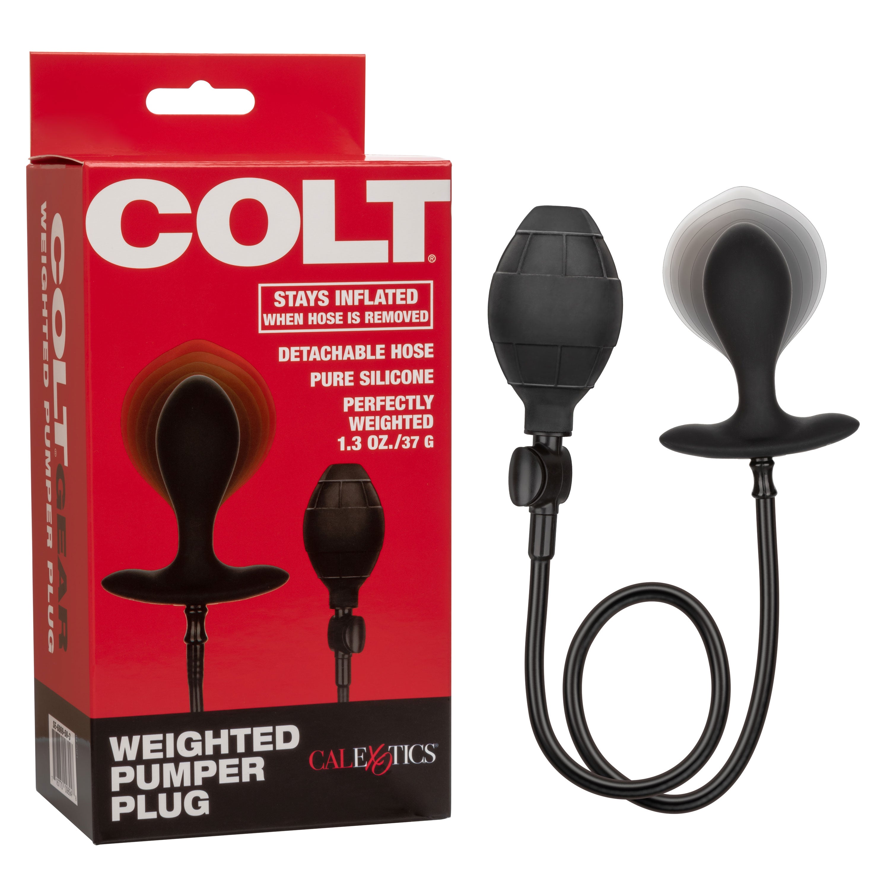 Colt Weighted Pumper Plug – Inflatable Anal Plug for Men > Anal Range > Tunnel and Stretchers