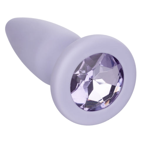First Time Crystal Booty Kit Purple 3 Graduated Silicone Anal Plugs with Crystal Base > Anal Range > Jewel Butt Plugs