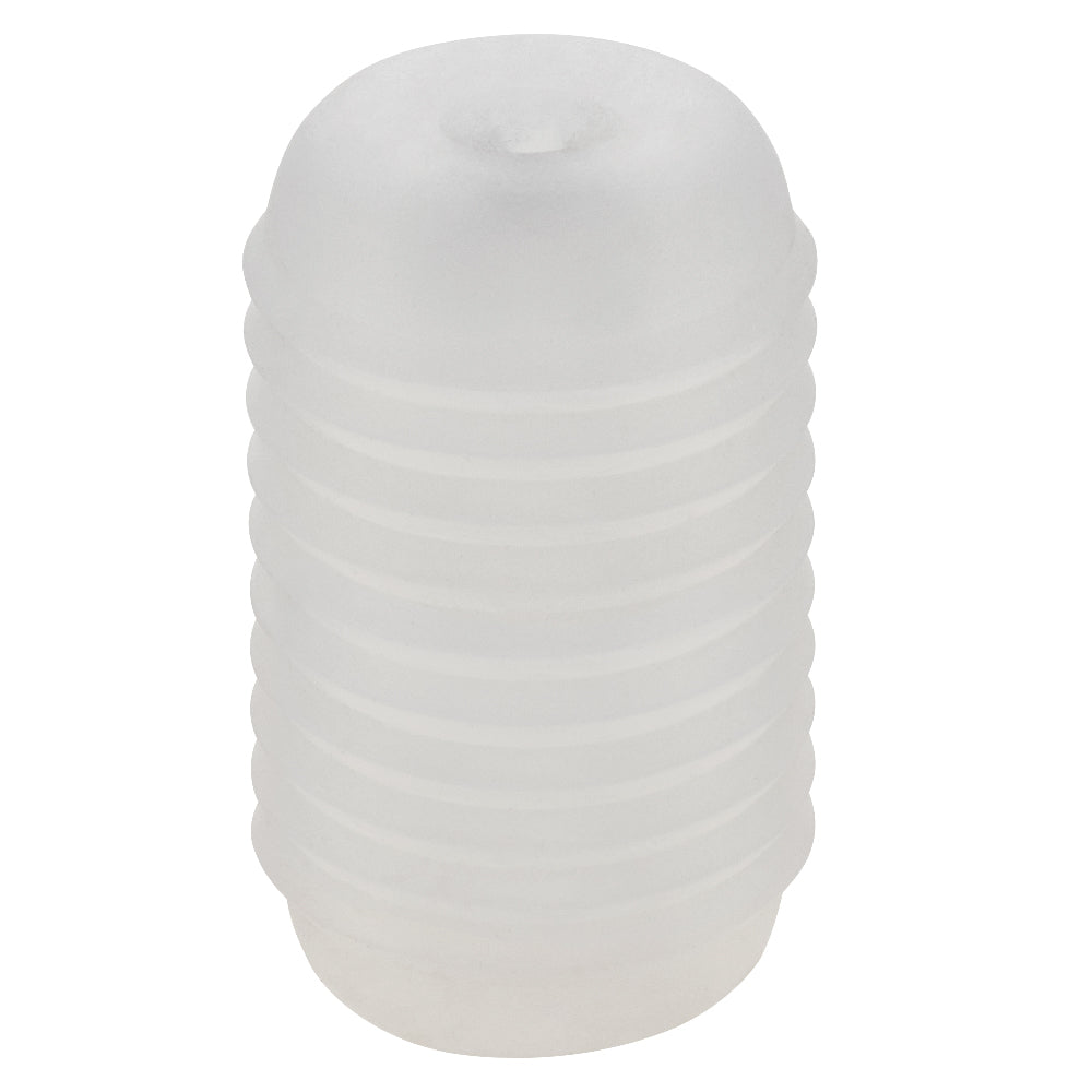 Pop Sock Ribbed Clear Soft Tight Stretchy Reversible Masturbator Sleeve > Sex Toys For Men > Masturbators Cup