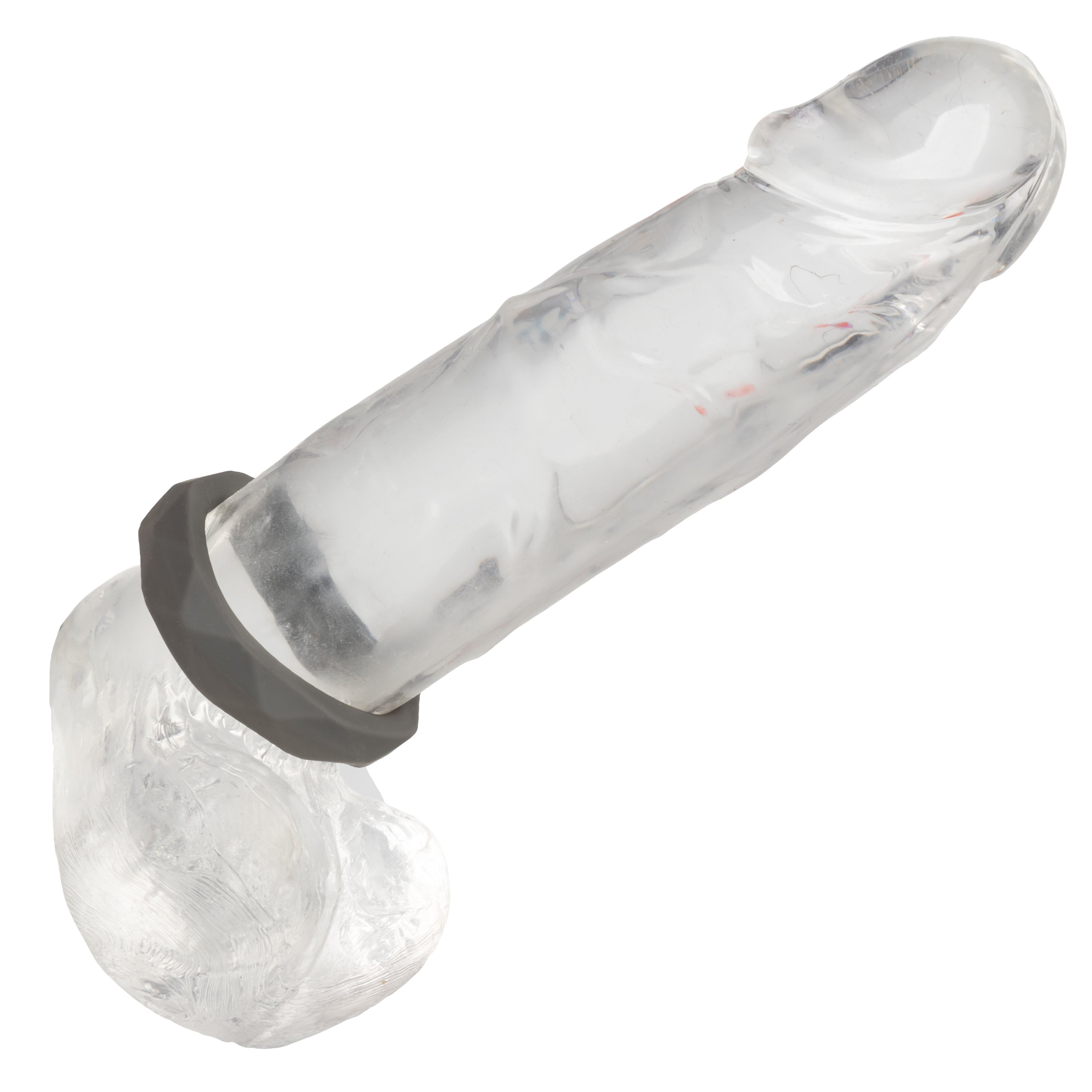 Alpha Liquid Silicone Prolong Prismatic Ring Gray 1 Inch Diameter Stretchy Durable Silicone > Cock Ring > Single