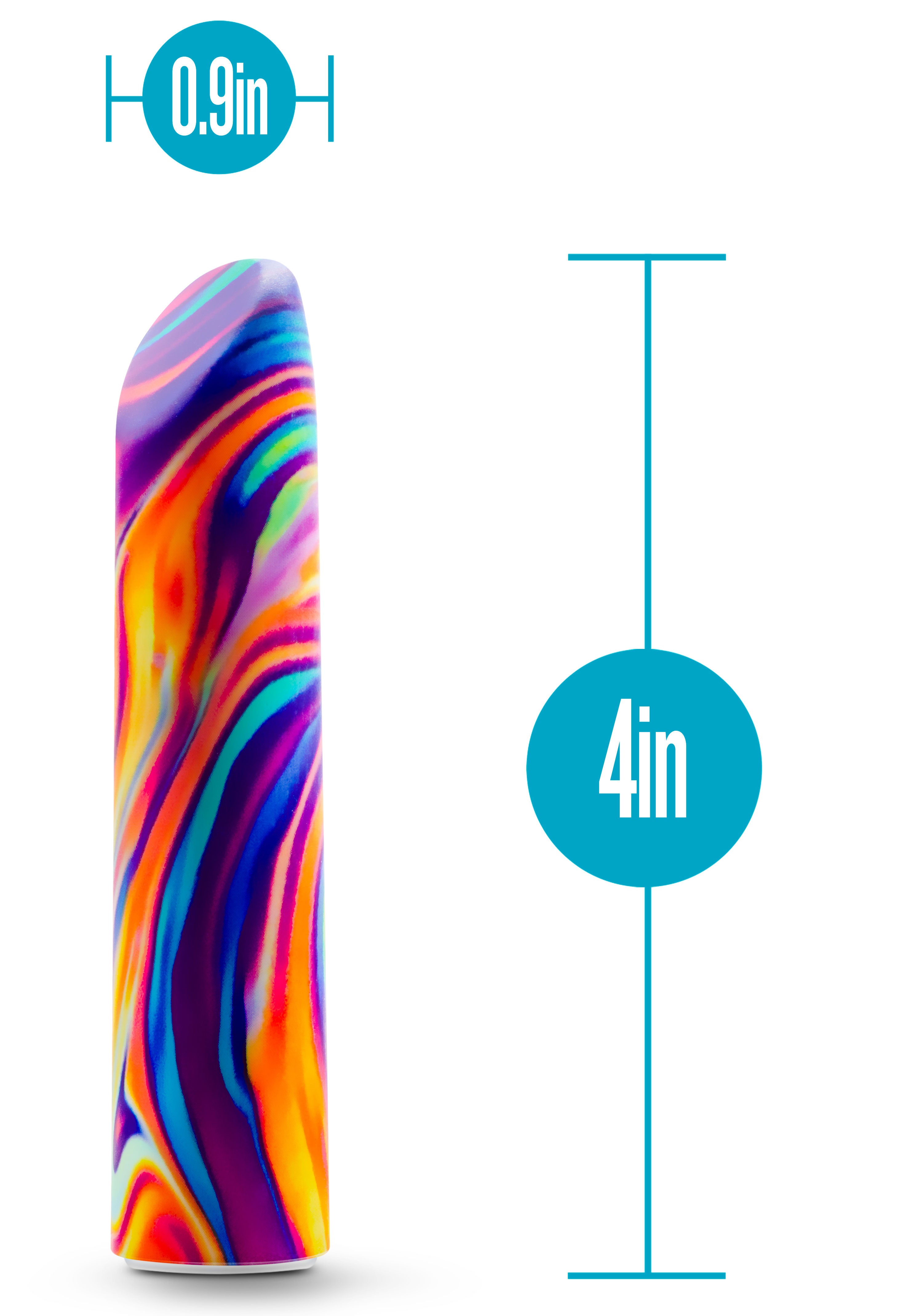 Limited Addiction Psyche Power Vibe (Rainbow) – USB Rechargeable Vibrator 10.2 cm Coloured > Vibrators > Mini Vibrators