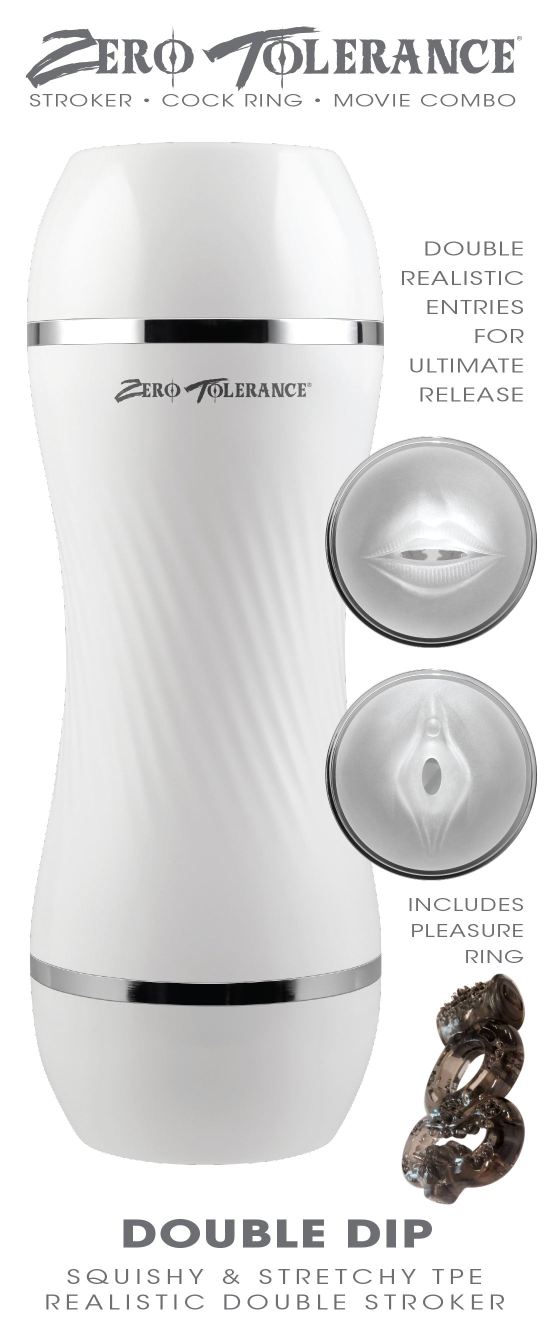 Zero Tolerance DOUBLE DIP - Double Ended Stroker Strokers - Manual