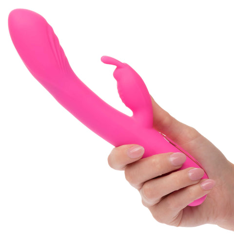 Jack Rabbit Elite Rocking Rabbit Pink Silicone Vibrator with 3 Speeds and 10 Modes, USB Rechargeable, 7.5 Inches VIBRATORS-RABBIT