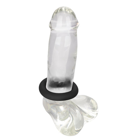 Link Up Ultra-Soft Verge Black Premium Silicone Stretchy Enhancer Ring COCK RINGS