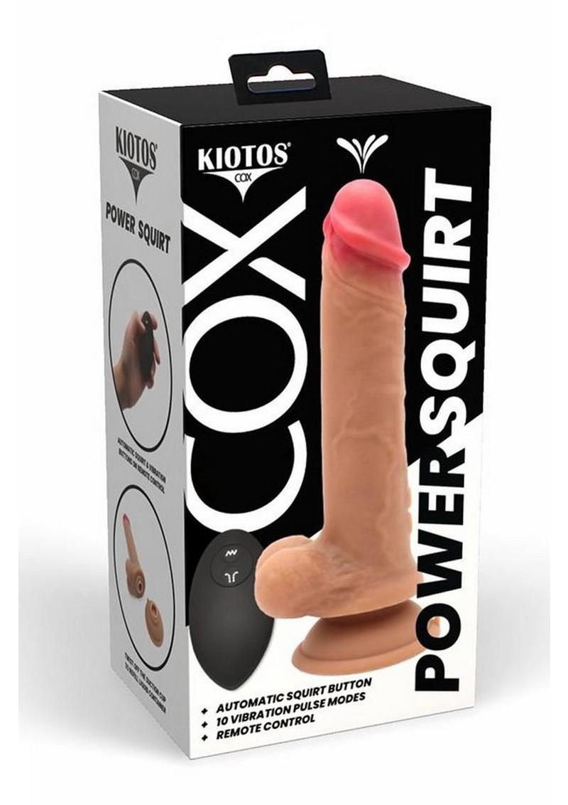 Kiotos Cox Power Squirt 9 Inch (Black) – Remote-Controlled Vibrating Dildo > Dildos > Squirting Dildos
