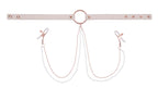 Sex & Mischief Peaches n CreaMe Collar with Nipple Clamps 35-44.5 cm > Sex Toys > Nipple Clips