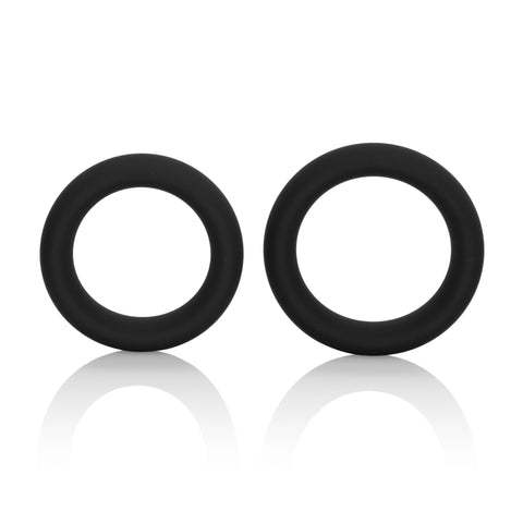 Colt Silicone Super Rings Black Erection Enhancers Set of Two COCK RING Set