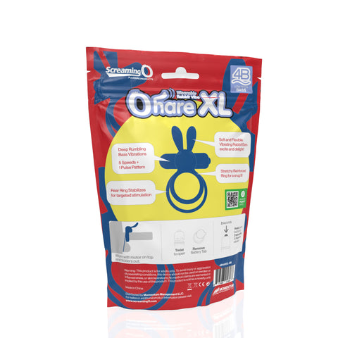 Screaming O 4B Ohare XL Blueberry – Powerful Deep Bass Vibrations Blue > Cock Ring > Vibrating