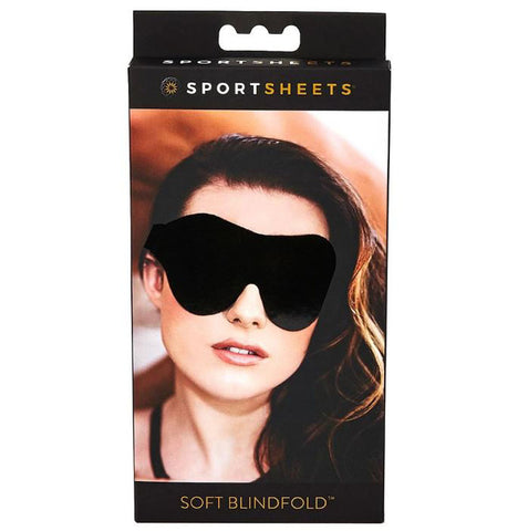 Soft Black Blindfold for Sensory Play Adult Intimacy Accessory Black Blindfold