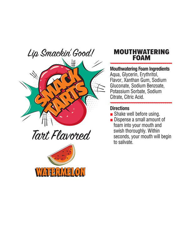 Smack Tarts Mouthwatering Foam (Sour Watermelon) – Flavored Oral Spray > Lube > Oral Gels & Sprays