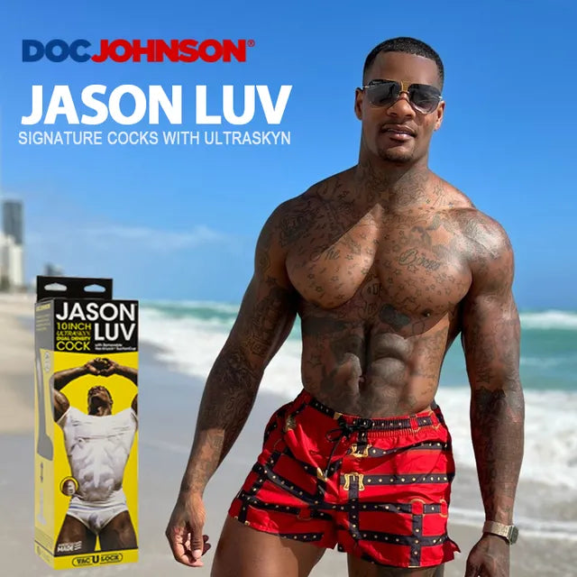 Signature Cocks Jason Luv 10 Inch ULTRASKYN Cock with Removable Suction Cup – Realistic Dildo > Dildos > Performer Replica