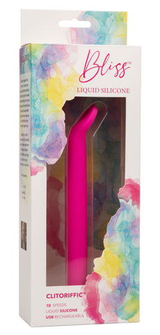 Bliss Liquid Silicone Clitoriffic Pink Flexible Vibrator with 10 Speeds and Rechargeable > Vibrators > Mini Vibrators