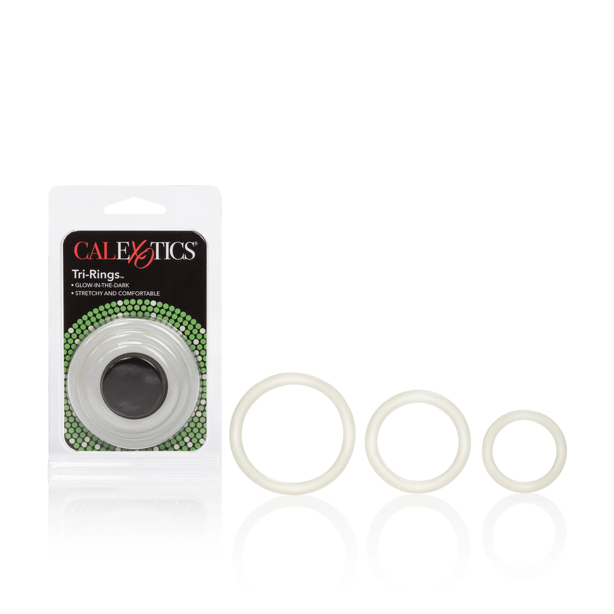 Tri-Rings Glow In The Dark – Erection Enhancer Rings 4cm - 6cm > Cock Ring > Sets