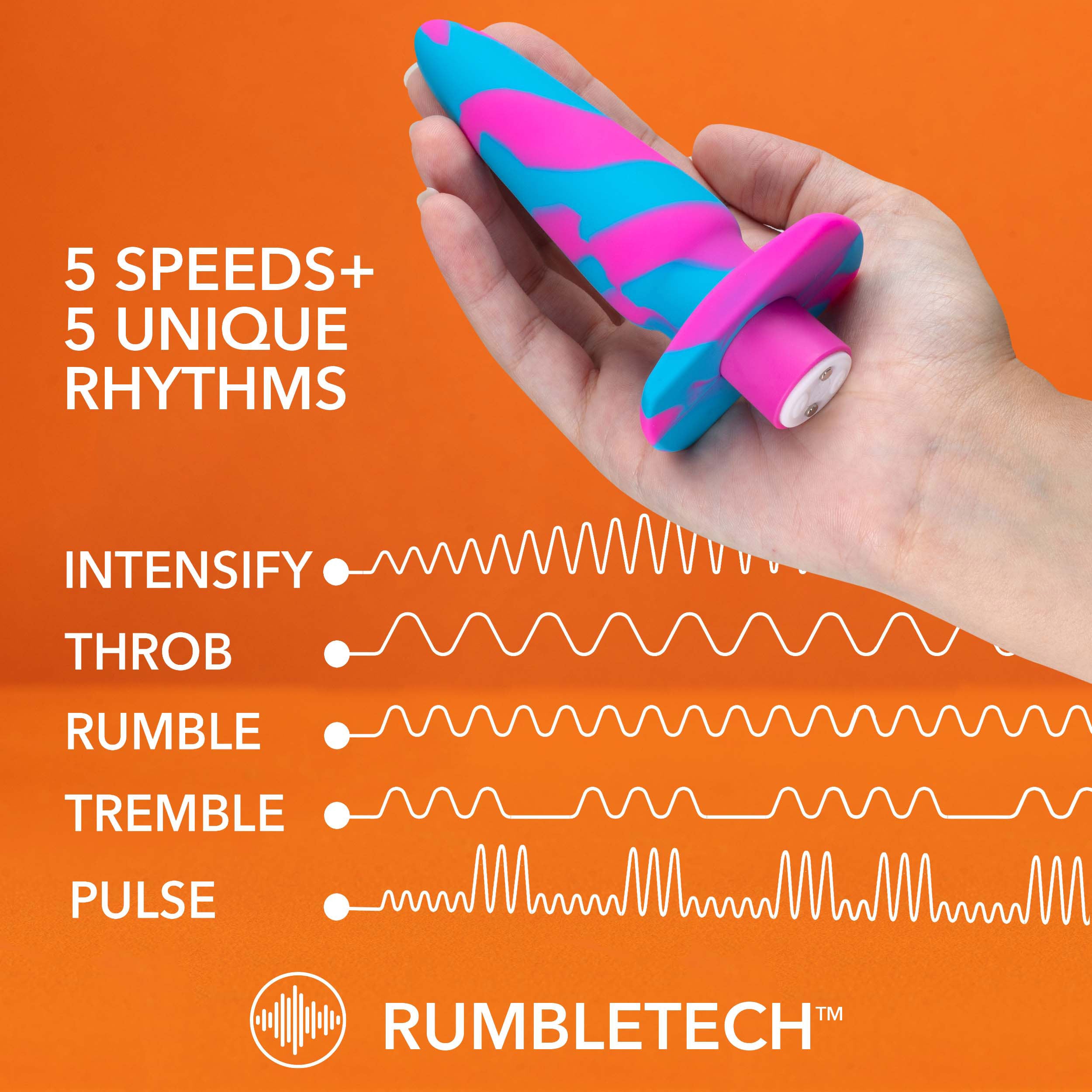 Avant Vibrotize Silicone Mini Anal Vibe Fuchsia 5 Inch Default Title > Anal Range > Vibrating Butt Plugs
