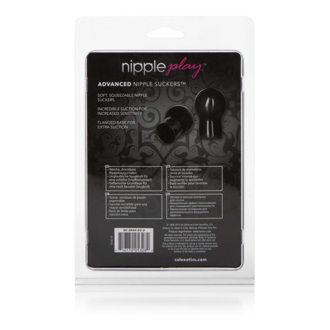Nipple Play Advance Nipple Suckers Black PVC Mini Suckers 2.25 Inch x 1 Inch > Sex Toys > Nipple Suckers