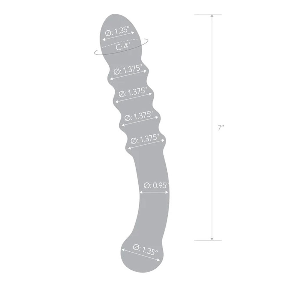Purple Rain Ribbed Dildo (Purple) – Dual-Ended Ribbed Dildo Double Dongs