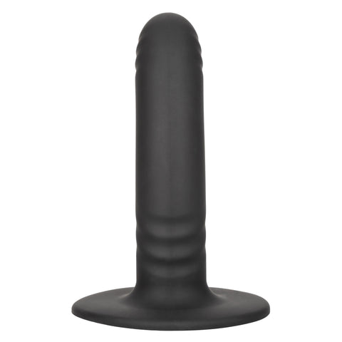 Boundless 4.75"/12cm Ridged Black Silicone Probe with Suction Cup Base > Dildos > Neutral Dildos