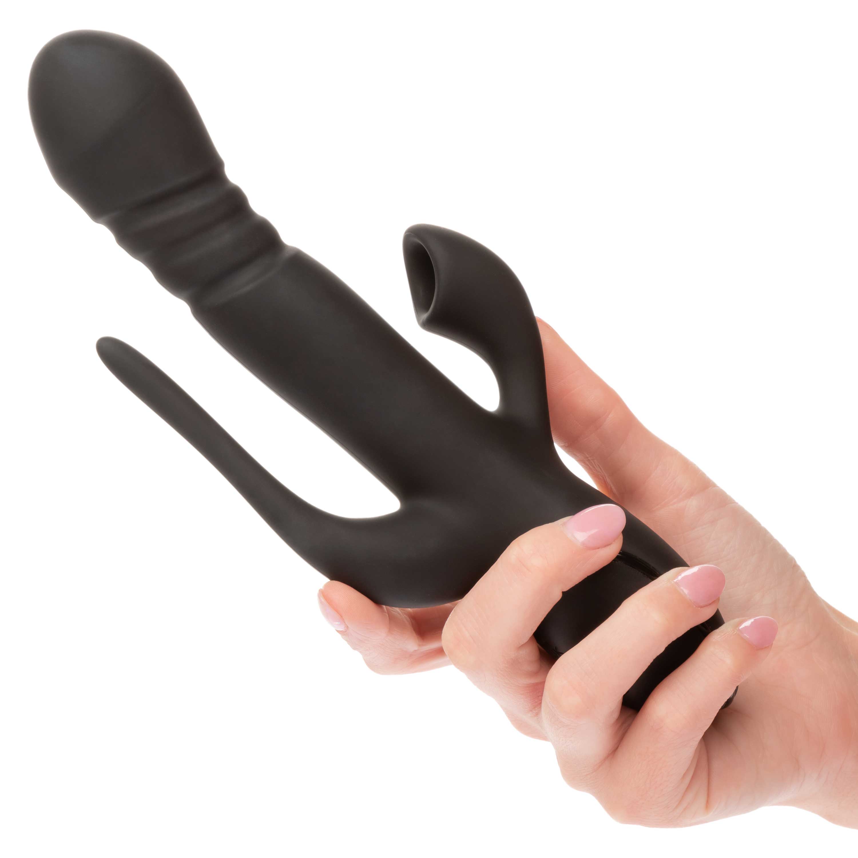 III Triple Euphoria - Triple Action Massager with Thrusting Shaft > Vibrators > Ladies > Rabbit Multi