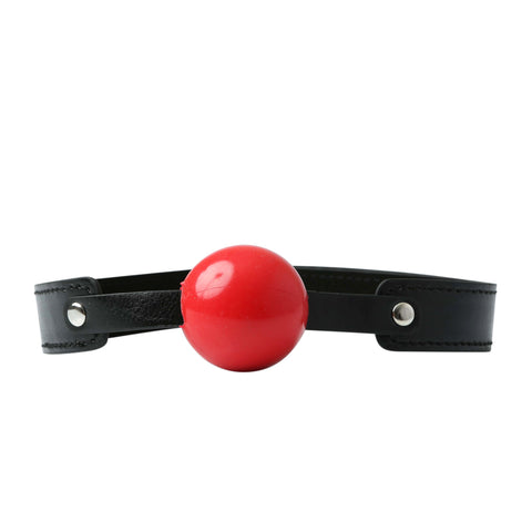 Sex and Mischief Solid Red Ball Gag for Adult Play and Adventure > Bondage Gear > Gags and Bits