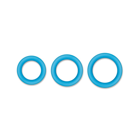 Firefly Halo - Glow In Dark 55 mm Cock Ring - Blue Blue COCK RINGS