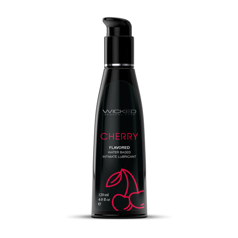 Wicked Aqua Cherry Water Based Lubricant 30 ml (1 oz) Bottle ... No Colour Selected Flavoured Lube