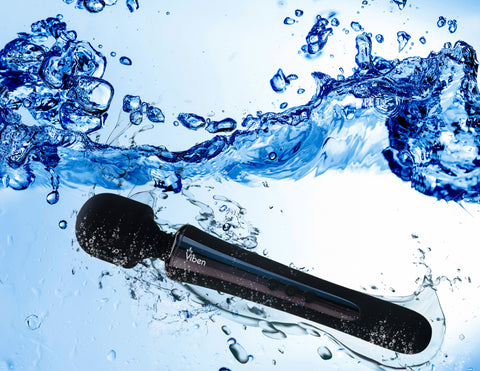 Viben Obsession Rechargeable Wand Massager in Black Black Electric Massager