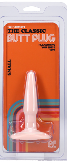 Doc Johnson Classic Small – 4 Inch Smooth Butt Plug Beige > Anal Range > Butt Plugs