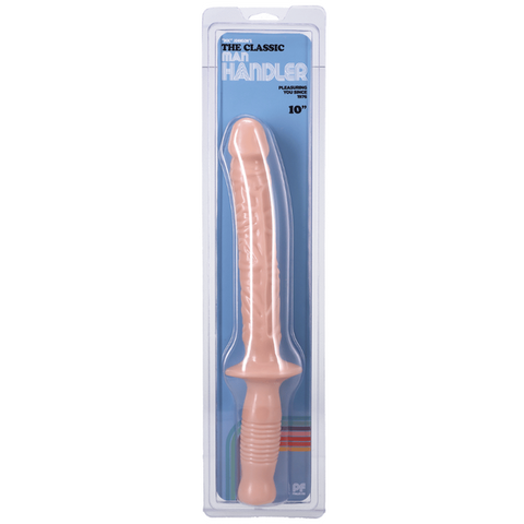 The Manhandler White 10 Inch – Realistic Grip Handle Dildo White > Dildos > Large Dildos