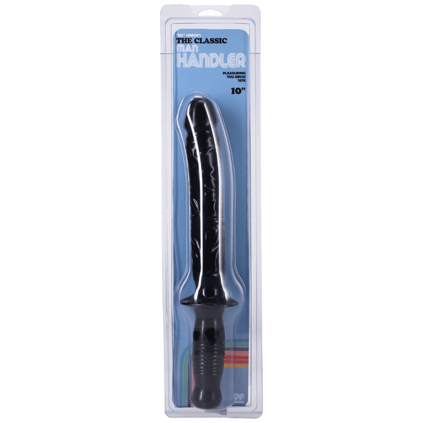 Doc Johnson The Classic Manhandler – Veined 14.5 Inch Vinyl Dildo Black > Dildos > Oversized Toys