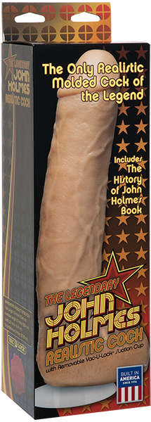 John Holmes Realistic Cock 9.5 Inch with Removable Vac-U-Lock Suction Cup – Dildo > Dildos > Performer Replica