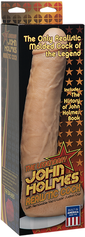 John Holmes Realistic Cock 9.5 Inch with Removable Vac-U-Lock Suction Cup – Dildo > Dildos > Performer Replica