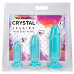 Crystal Jellies Anal Starter Kit Teal in packaging