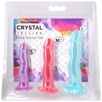 Crystal Jellies Dong Starter Set – Graduated TPE Anal Plugs Default Title > Anal Range > Butt Plug Kits