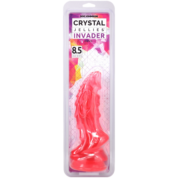 Crystal Jellies Mythical Invader – 8.5 Inch Suction Cup Dildo Pink > Dildos > Realistic Dildos