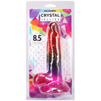 Doc Johnson Crystal Jelly - 8.5 Inch Flexible Cock With Balls 8.5" > Dildos > Realistic Dildos