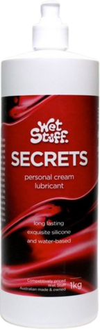 Wet Stuff Secrets Silicone-Based Silicone Lotion Lubricant 1kg > Lube > Hybrid