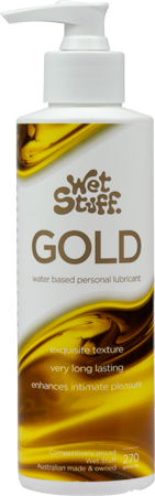 Wet Stuff Gold – Long-Lasting Clear Water-Based Lubricant 270g > Lube > Water Based