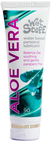 Wet Stuff Aloe Vera Lubricant – Soothing Sensitive Skin Lubricant 90g Tube One Size > Lube > Water Based