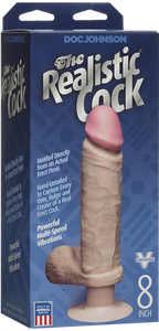 ULTRASKYN Vibrating 8 Inch – Realistic Multi-Speed Vibrator Dildo with Suction Cup Base 8" > Vibrators > Realistic Vibrators