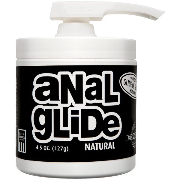 Doc Johnson Natural Anal Lube 4.5 Oz (127g) Clear Unscented Lubricant > Lube > Anal