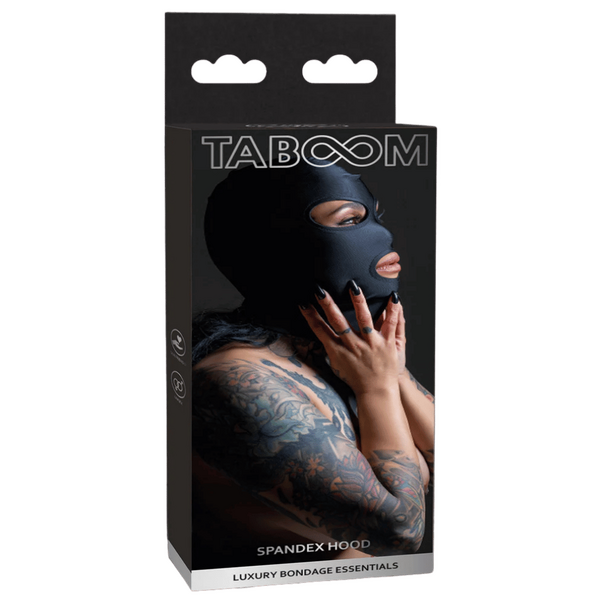 TABOOM Spandex Hood – Comfortable Stretchy Hood with Eye and Mouth Openings One Size > Bondage Gear > Bondage Hoods