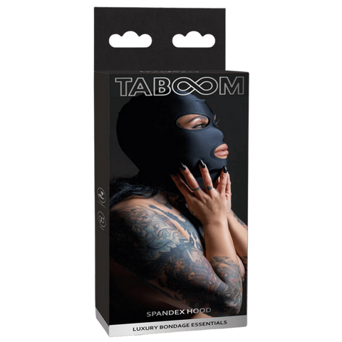 TABOOM Spandex Hood – Comfortable Stretchy Hood with Eye and Mouth Openings One Size > Bondage Gear > Bondage Hoods