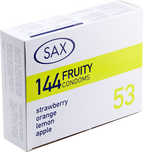 Sax Fruity Condoms 144 Pack – Bulk Condoms One Size > Essentials > Condoms